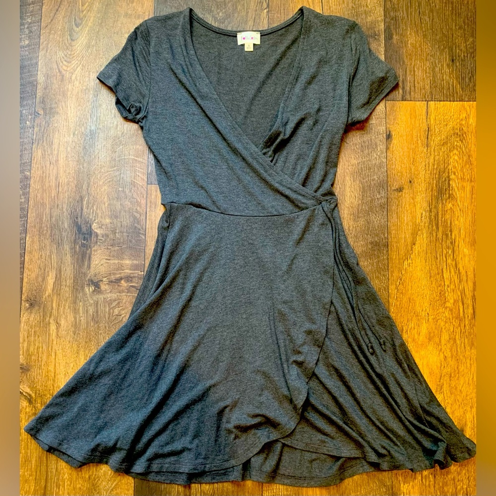 Rolla Coster Gray Wrap Dress Size Small